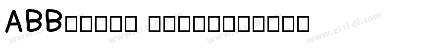 ABBvoice Regular字体转换